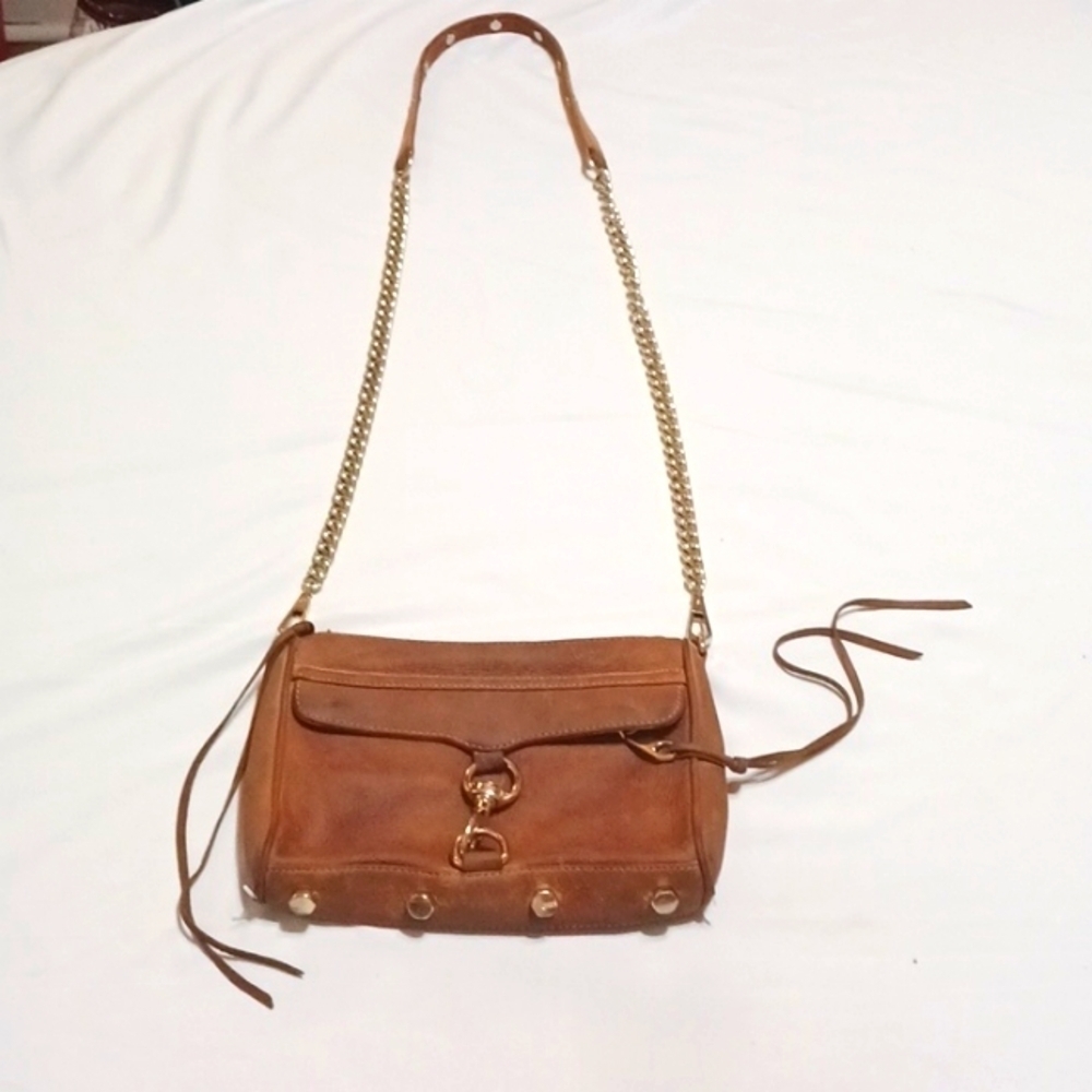 Rebecca Minkoff Brown Leather MAB Crossbody Bag - Picture 11 of 12
